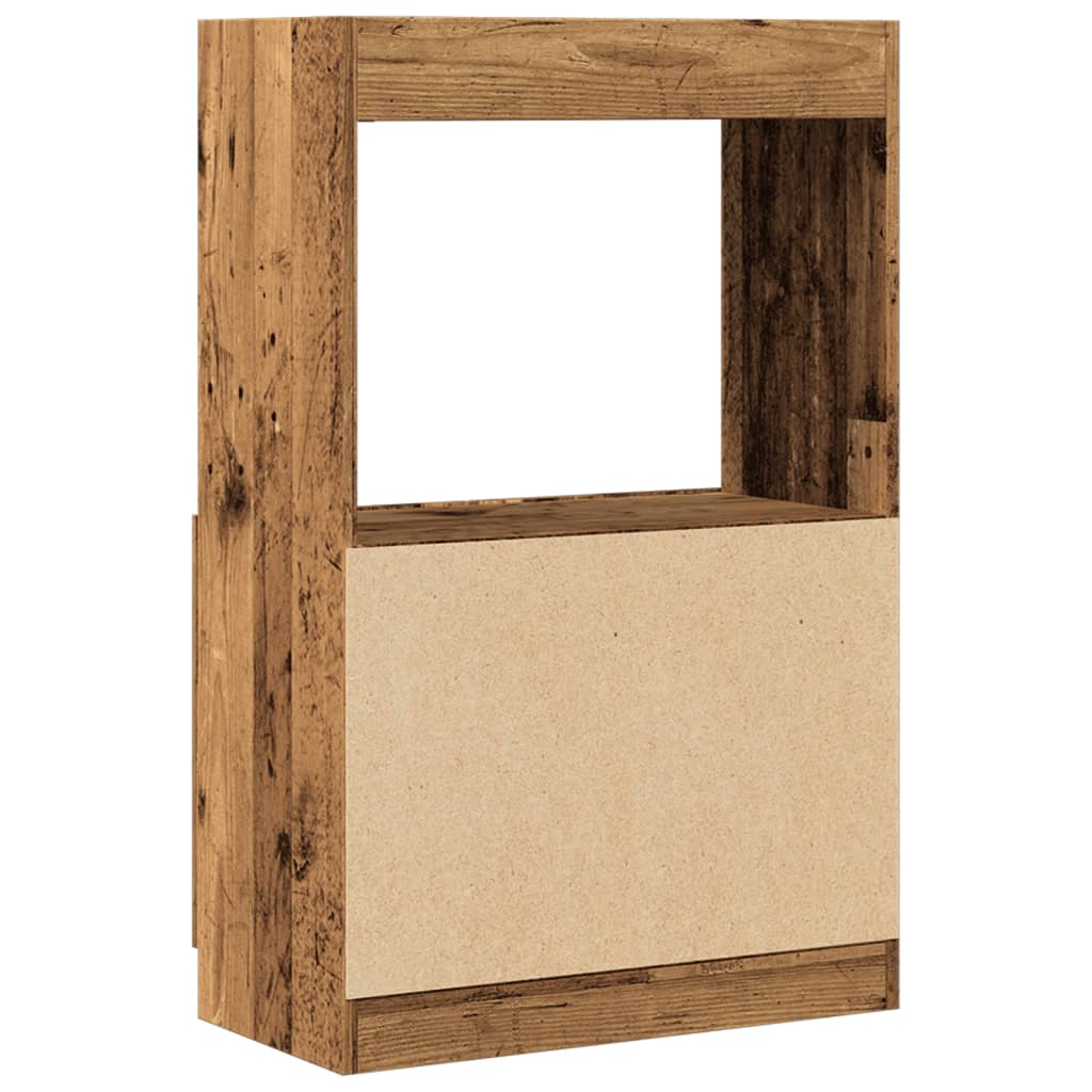 Skříň highboard old wood 63 x 33 x 100 cm kompozitní dřevo