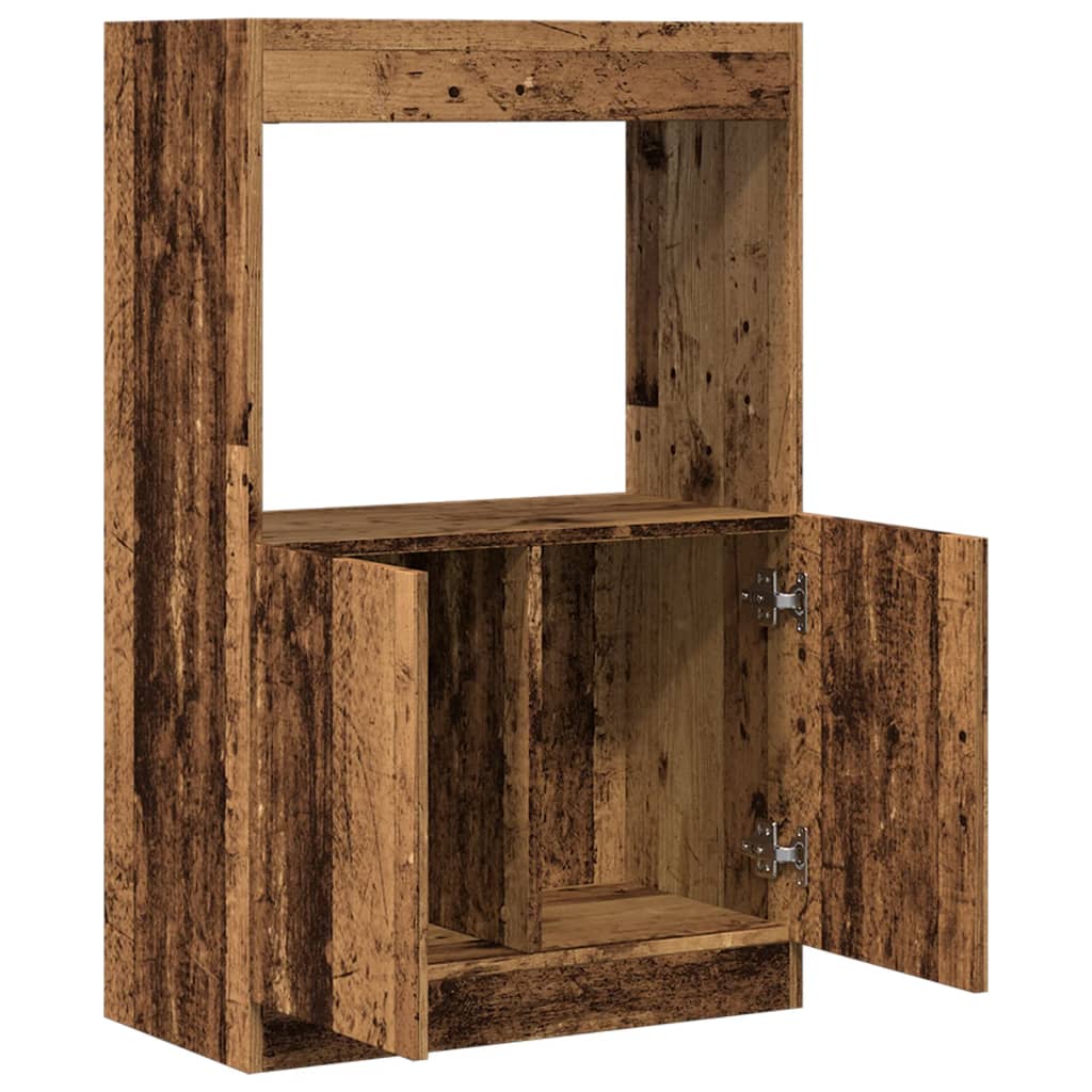 Skříň highboard old wood 63 x 33 x 100 cm kompozitní dřevo