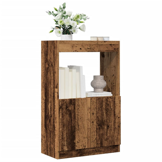 Skříň highboard old wood 63 x 33 x 100 cm kompozitní dřevo