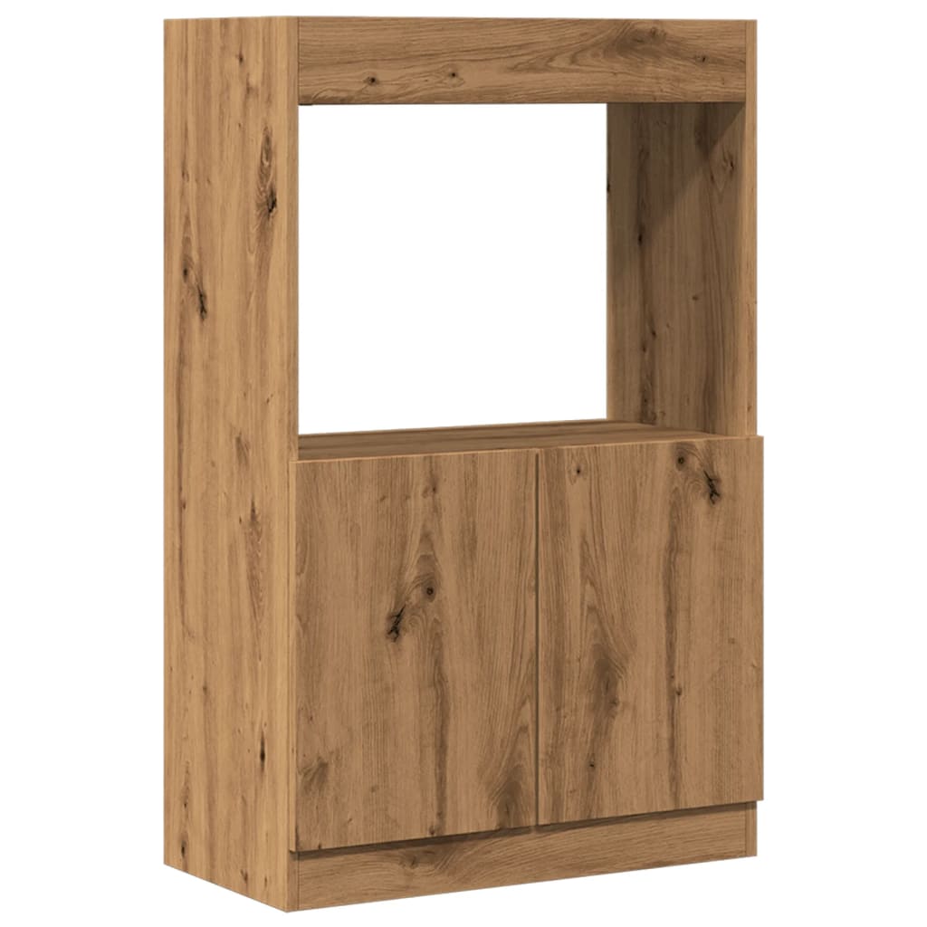 Skříň highboard dub artisan 63 x 33 x 100 cm kompozitní dřevo