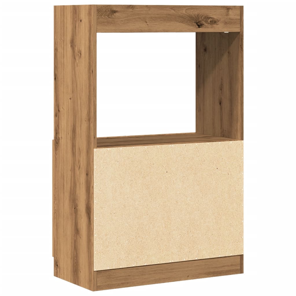 Skříň highboard dub artisan 63 x 33 x 100 cm kompozitní dřevo