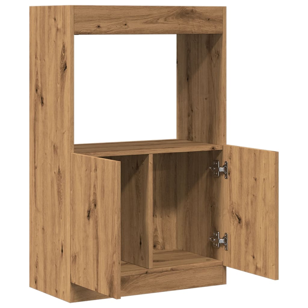 Skříň highboard dub artisan 63 x 33 x 100 cm kompozitní dřevo