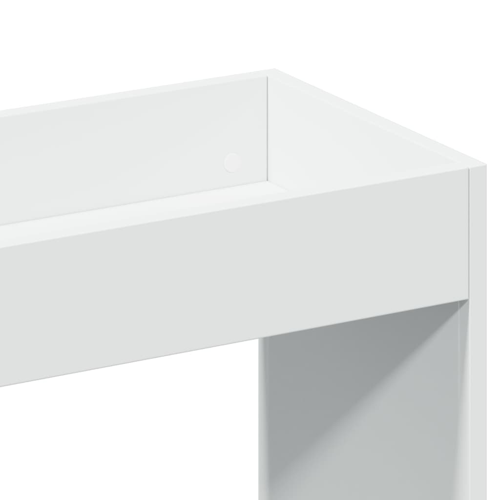 Skříň highboard bílá 63 x 33 x 140 cm kompozitní dřevo