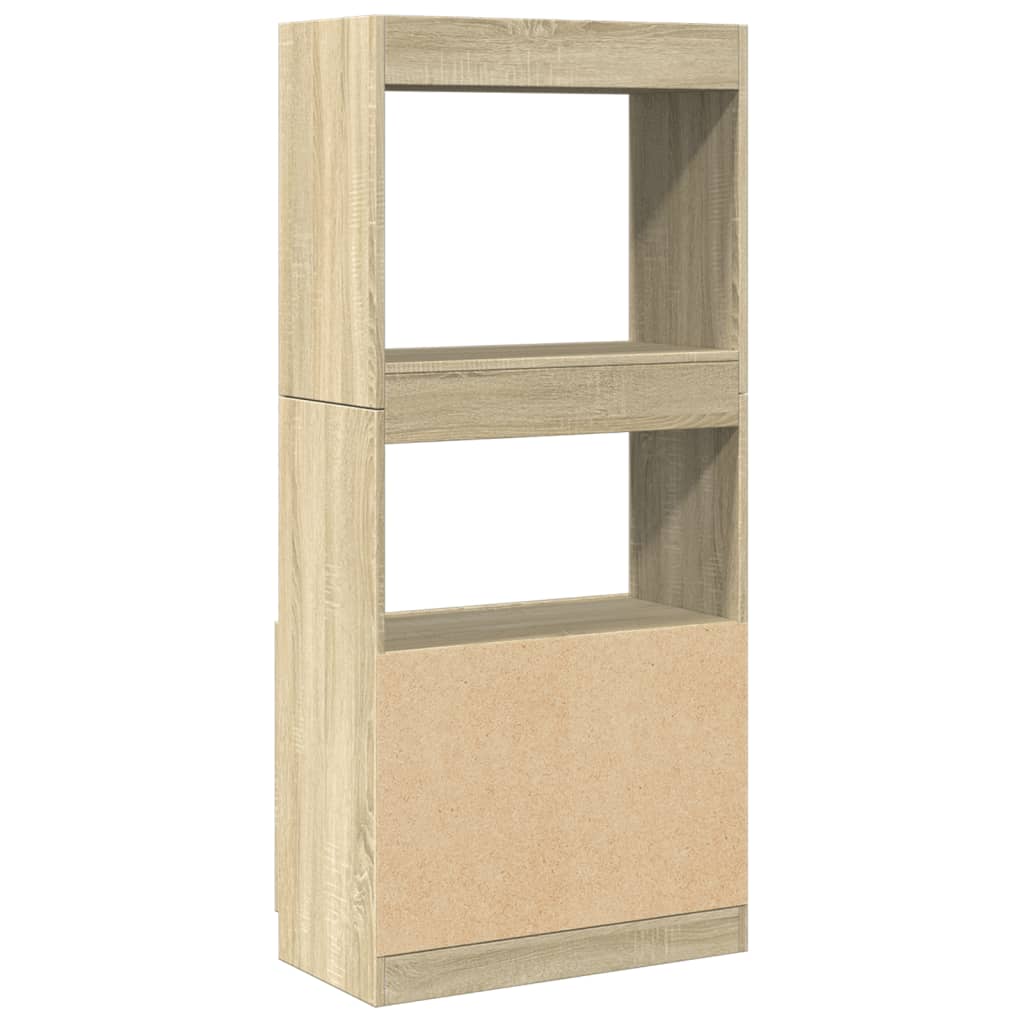 Skříň highboard dub sonoma 63 x 33 x 140 cm kompozitní dřevo