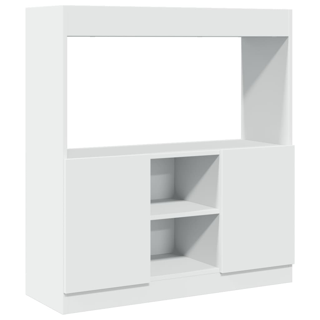 Skříň highboard bílá 92 x 33 x 100 cm kompozitní dřevo