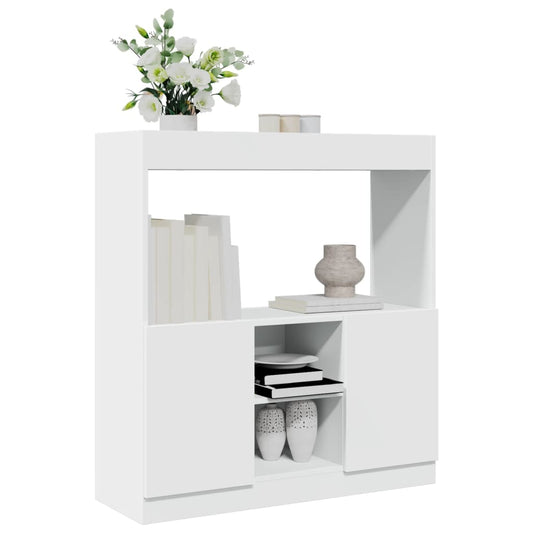 Skříň highboard bílá 92 x 33 x 100 cm kompozitní dřevo