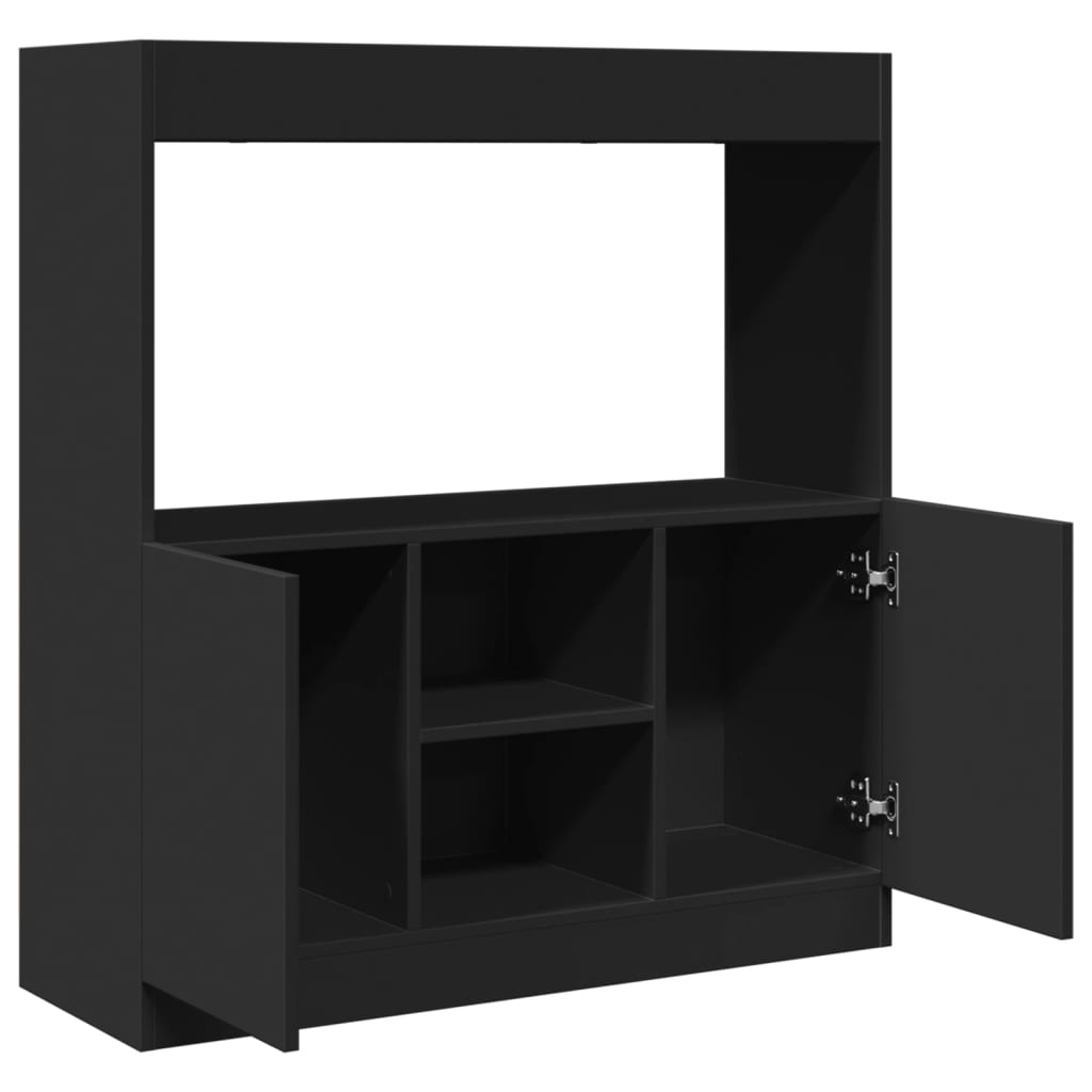 Skříň highboard černá 92 x 33 x 100 cm kompozitní dřevo