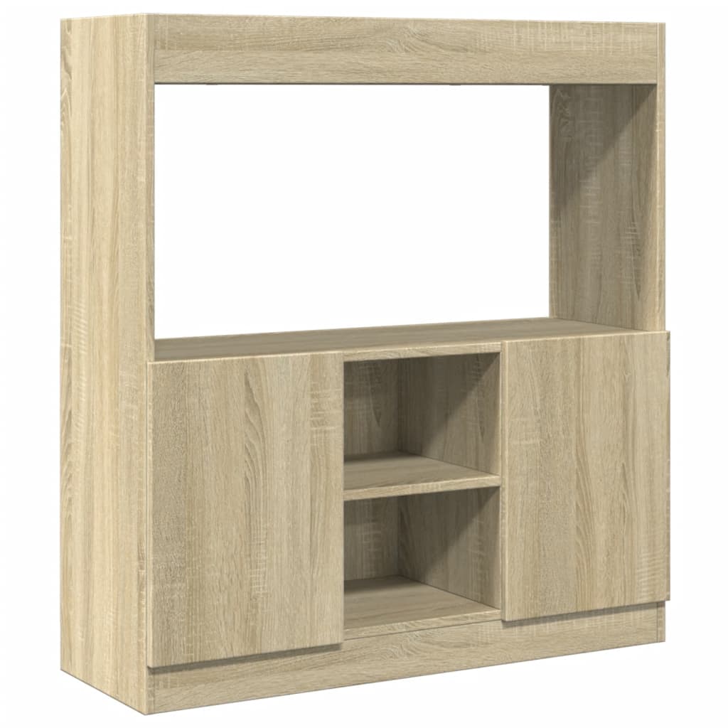 Skříň highboard dub sonoma 92 x 33 x 100 cm kompozitní dřevo