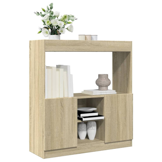 Skříň highboard dub sonoma 92 x 33 x 100 cm kompozitní dřevo