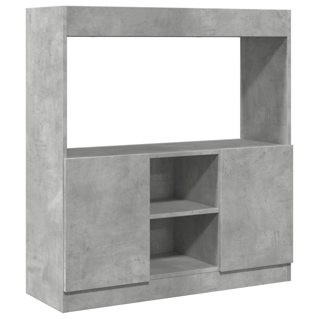 Skříň highboard betonově šedá 92 x 33 x 100 cm kompozitní dřevo