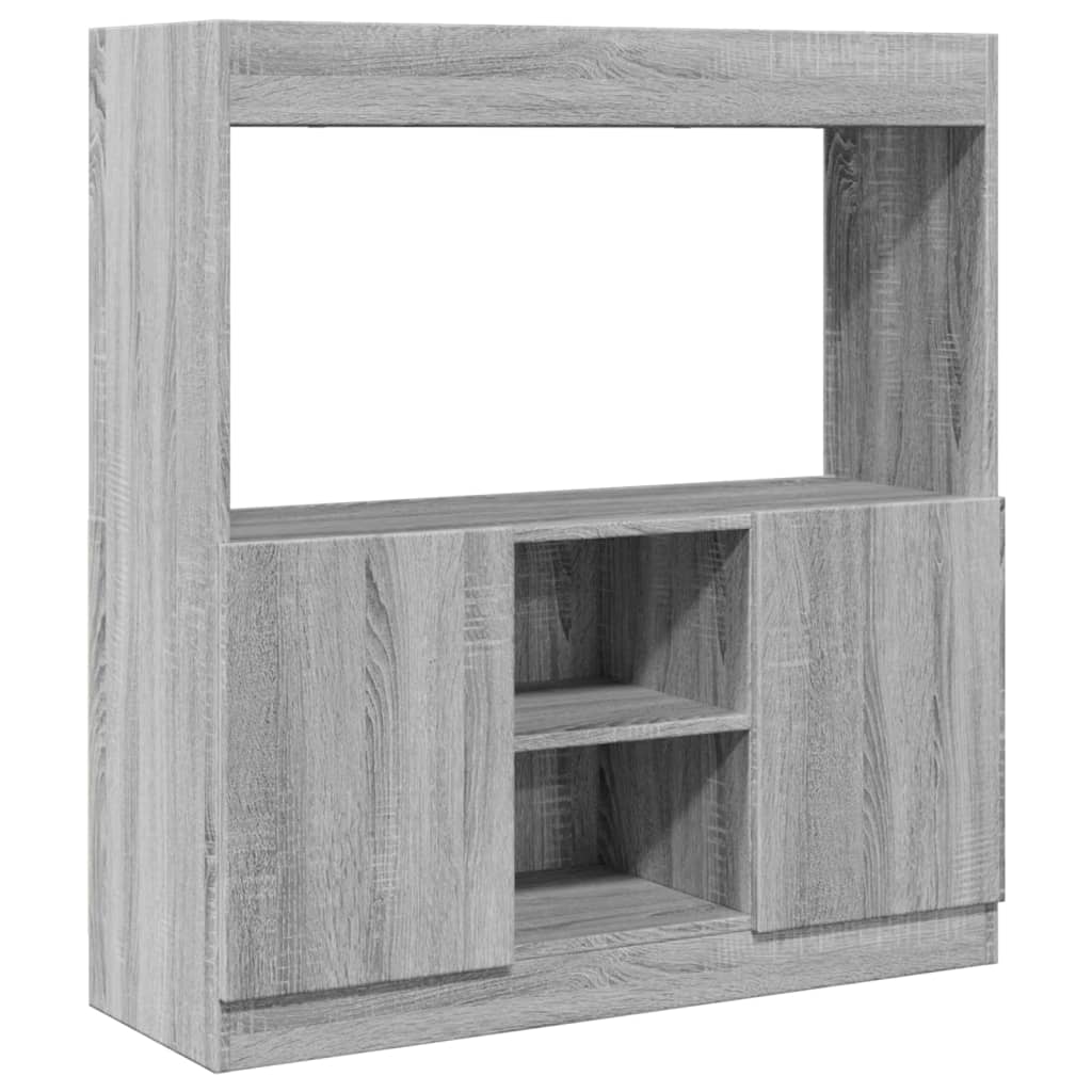 Skříň highboard šedá sonoma 92 x 33 x 100 cm kompozitní dřevo