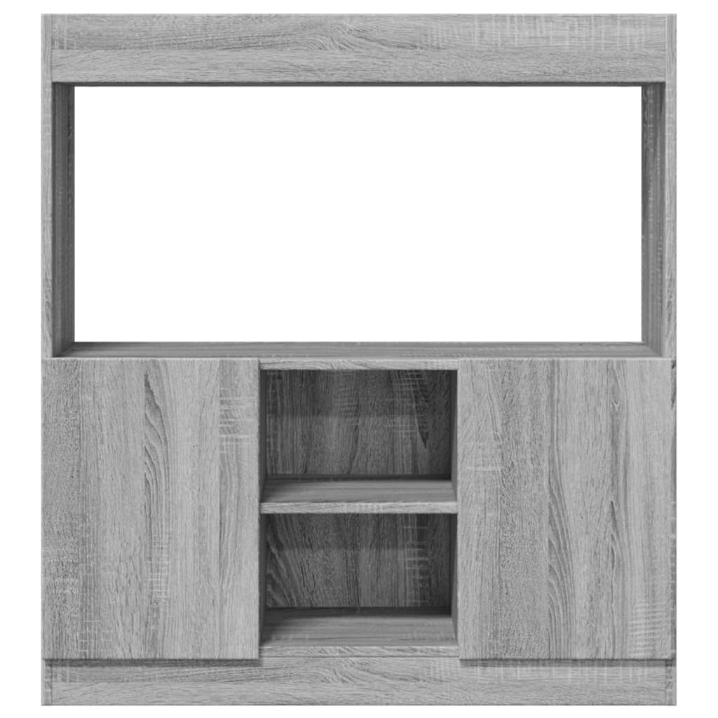 Skříň highboard šedá sonoma 92 x 33 x 100 cm kompozitní dřevo