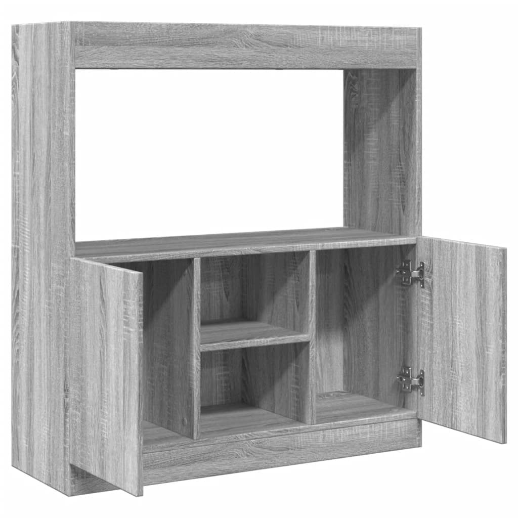 Skříň highboard šedá sonoma 92 x 33 x 100 cm kompozitní dřevo