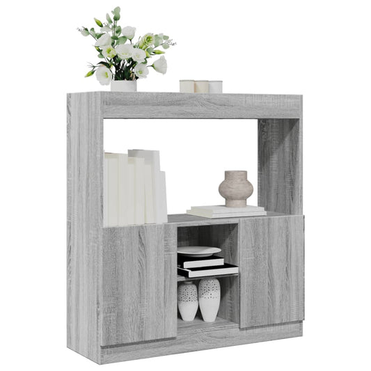 Skříň highboard šedá sonoma 92 x 33 x 100 cm kompozitní dřevo