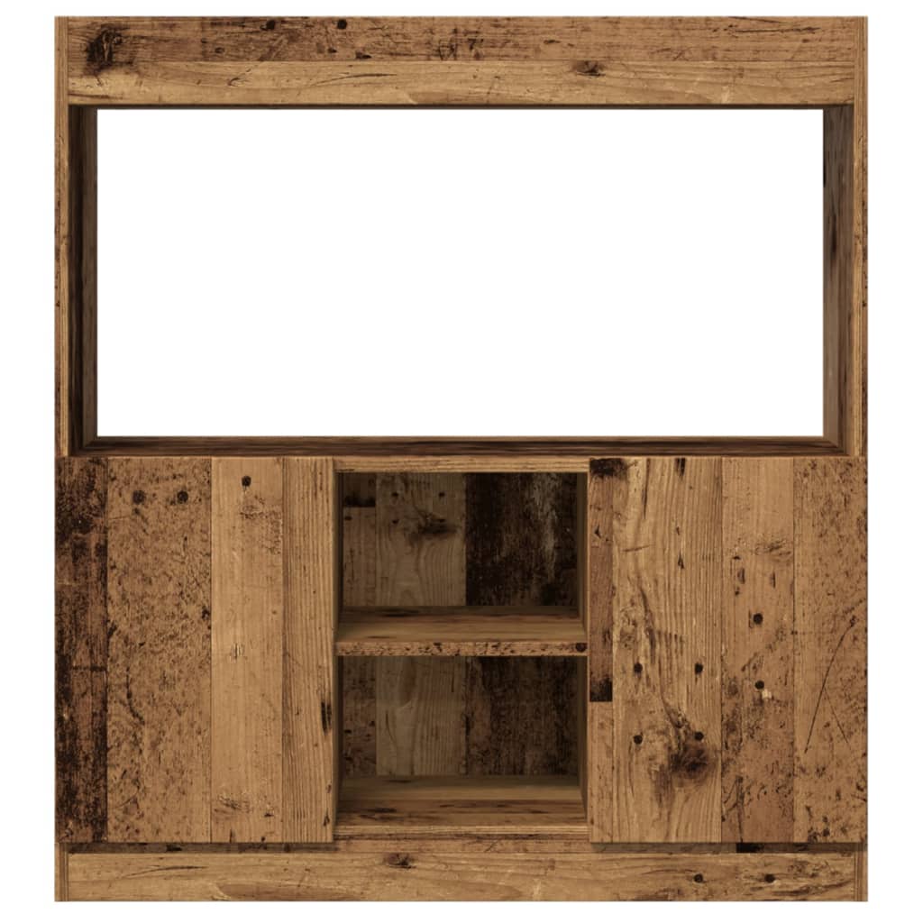 Skříň highboard old wood 92 x 33 x 100 cm kompozitní dřevo