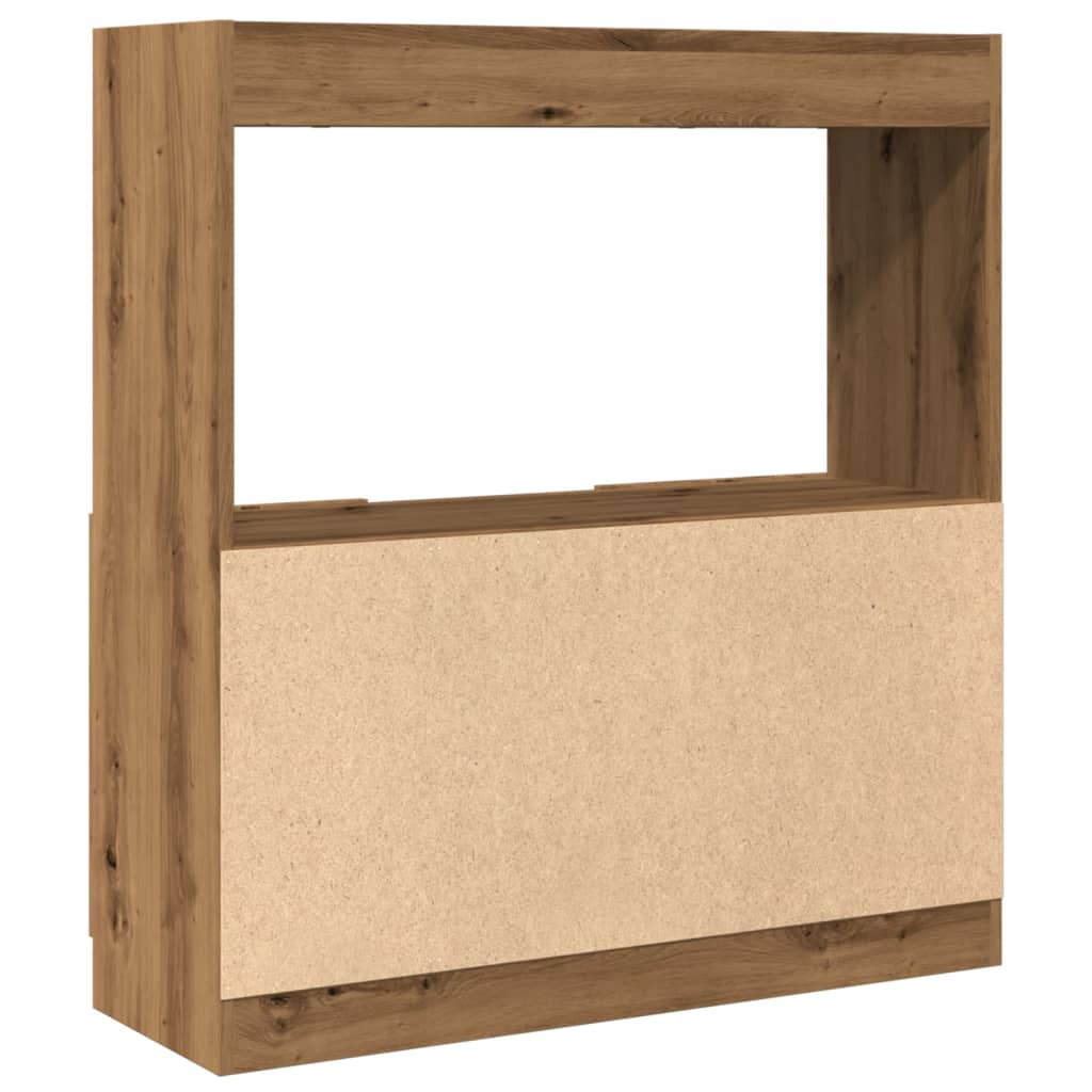 Skříň highboard dub artisan 92 x 33 x 100 cm kompozitní dřevo