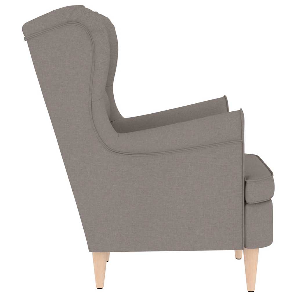 Křeslo taupe 74 x 84 x 100 cm textil