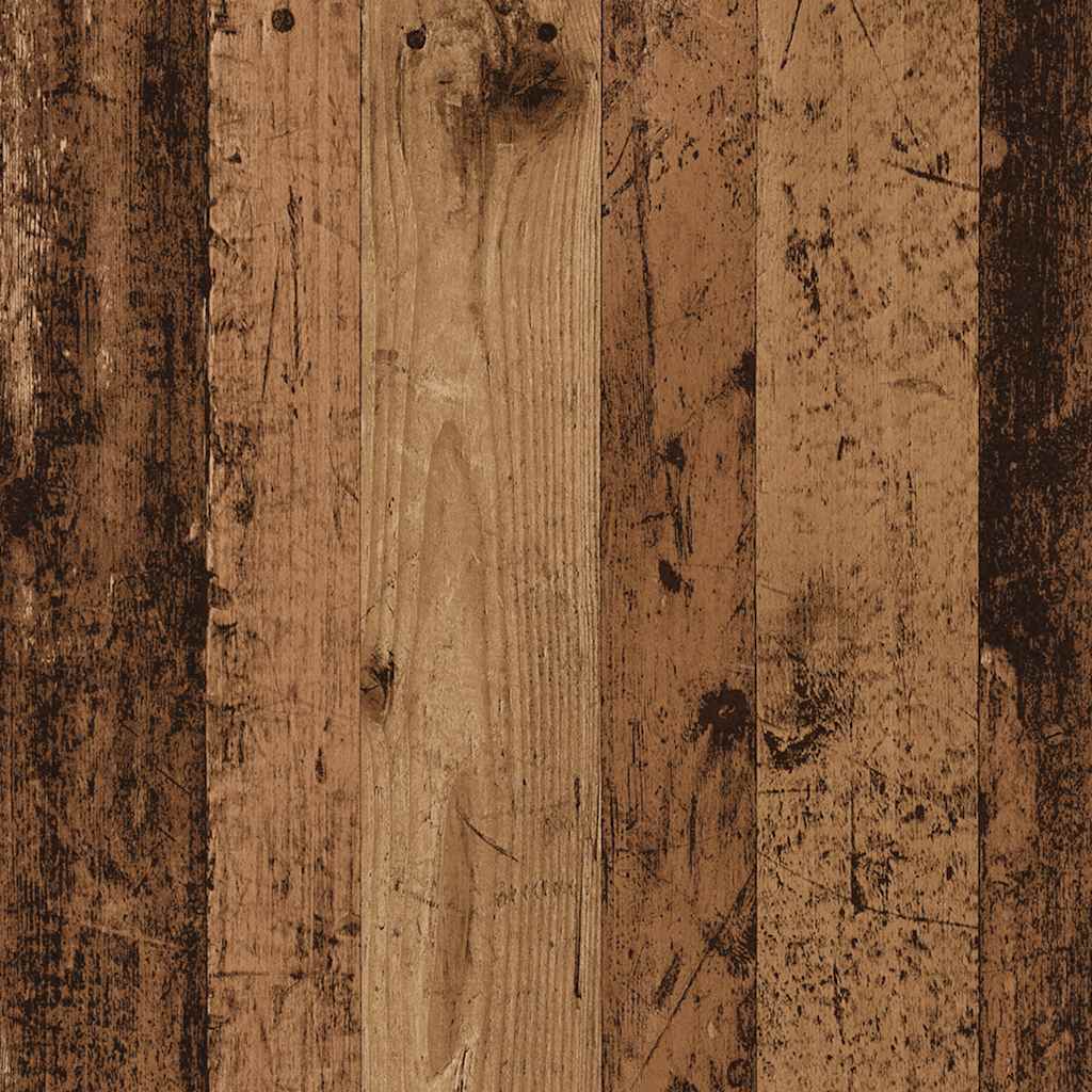 Knihovna/dělicí stěna old wood 100x24x140 cm kompozitní dřevo