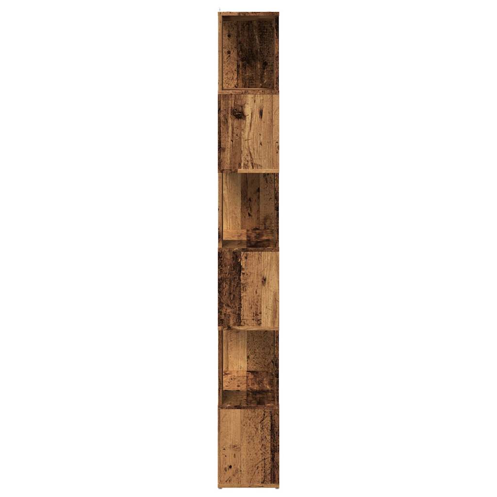 Knihovna / dělicí stěna old wood 60 x 24 x 186 cm