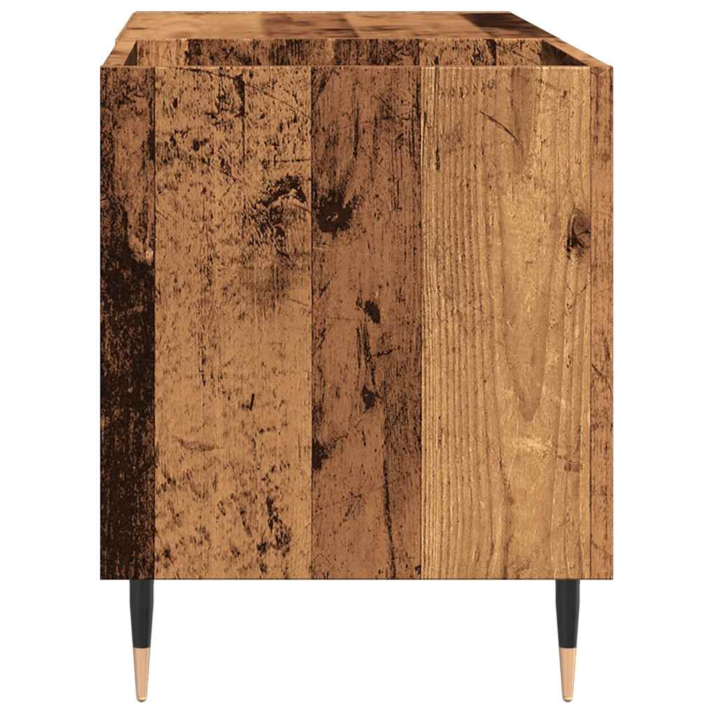 Skříňka na LP desky old wood 84,5 x 38 x 48 cm kompozitní dřevo