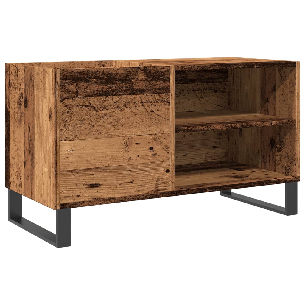 Skříňka na LP desky old wood 84,5 x 38 x 48 cm kompozitní dřevo