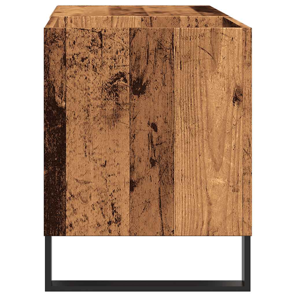 Skříňka na LP desky old wood 84,5 x 38 x 48 cm kompozitní dřevo