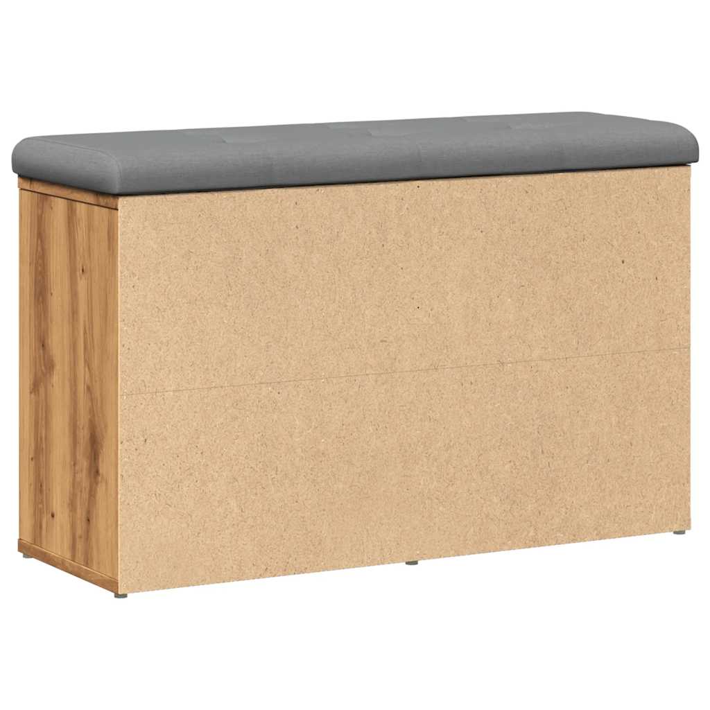 Lavice s botníkem dub artisan 82x32x50 cm Engineered Wood