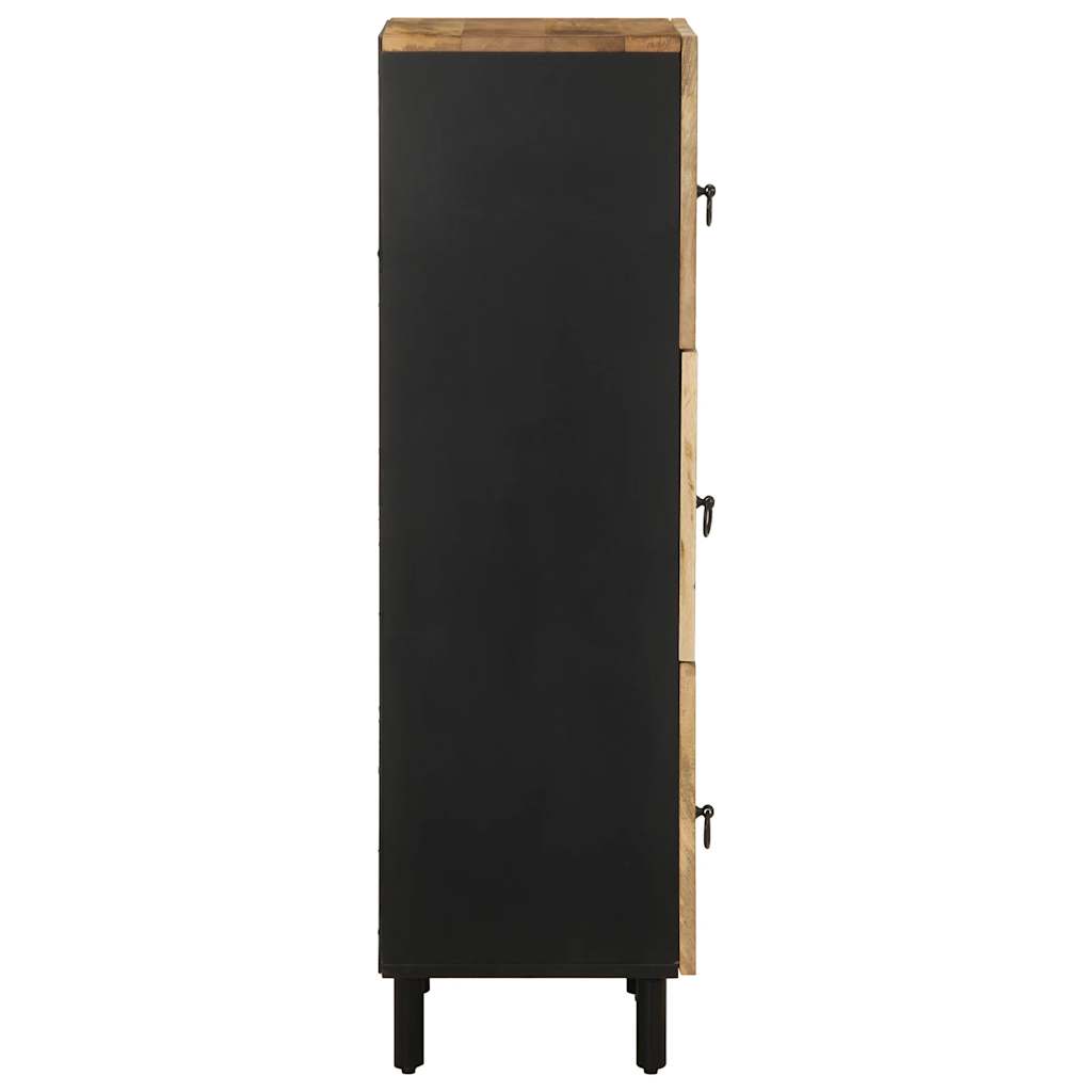 Skříň highboard 40x33,5x110 cm masivní hrubé mangovníkové dřevo