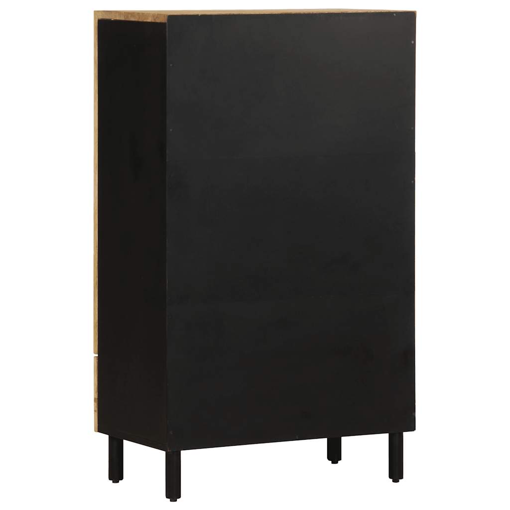 Skříň highboard 60x33,5x110 cm masivní hrubé mangovníkové dřevo