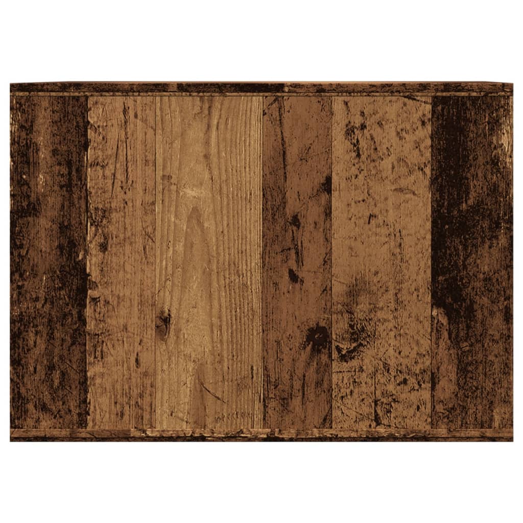 Skříňka na kočičí záchod old wood 47x59x42 cm kompozitní dřevo