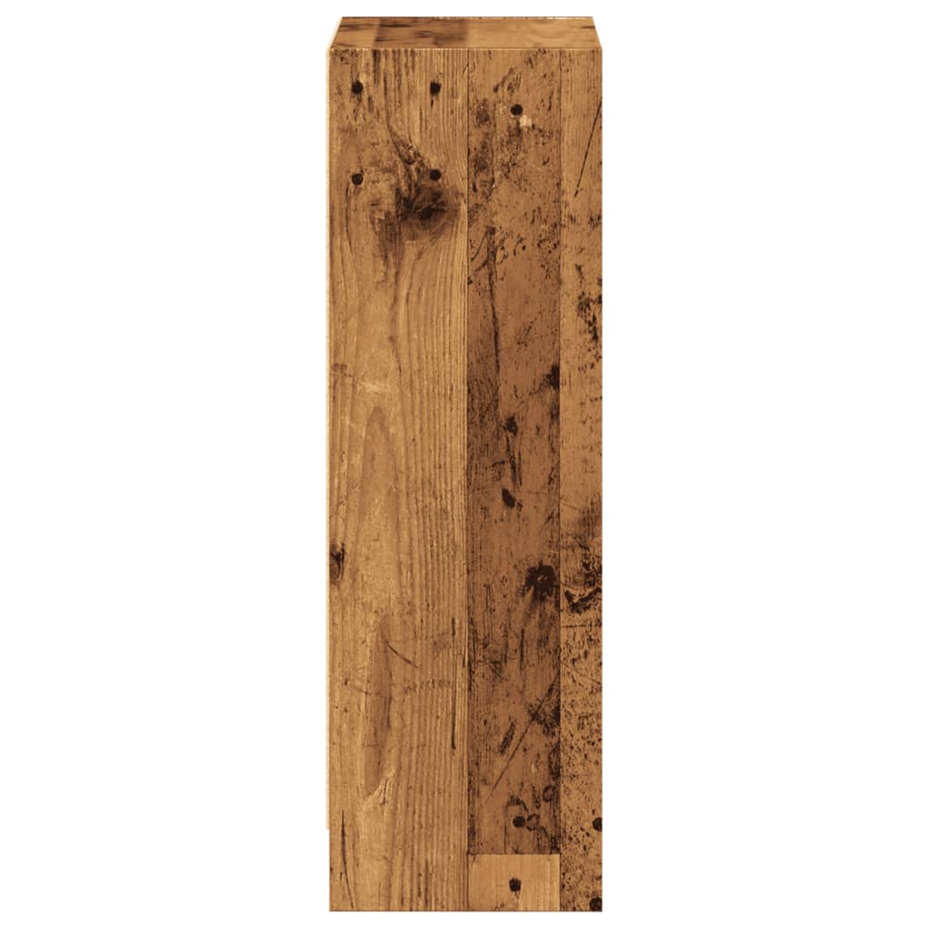 Knihovna old wood 40 x 24 x 76 cm kompozitní dřevo