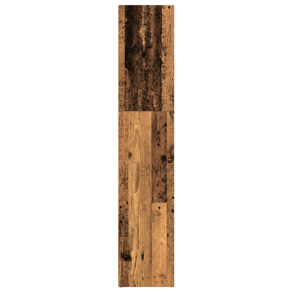 Knihovna old wood 80 x 30 x 152 cm kompozitní dřevo