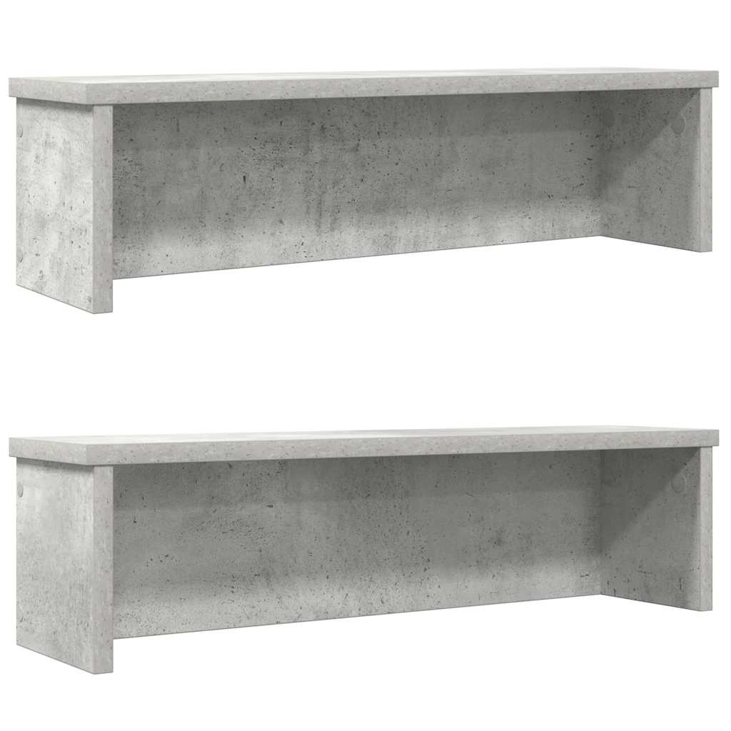 kuchyňské regály stohovatelné 2 pcs betonově šedá 50x15x16 cm