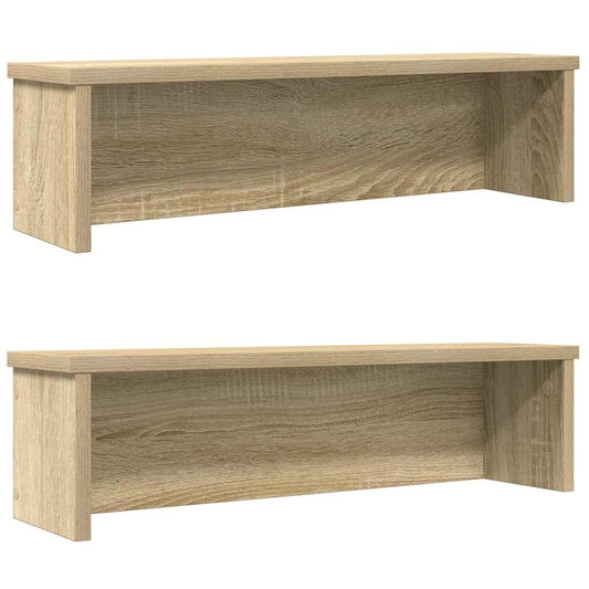 kuchyňské regály stohovatelné 2 pcs dub sonoma 60x15x16 cm