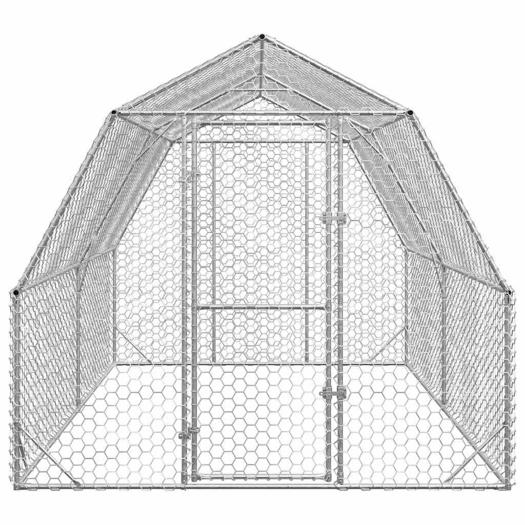 Výběh pro slepice 2,5x4x2,25 m pozinkovaná ocel