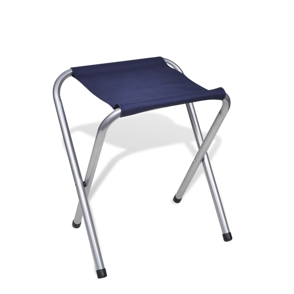 Skládací kempingový set 6 stoliček nastavitelná výška 180x60 cm