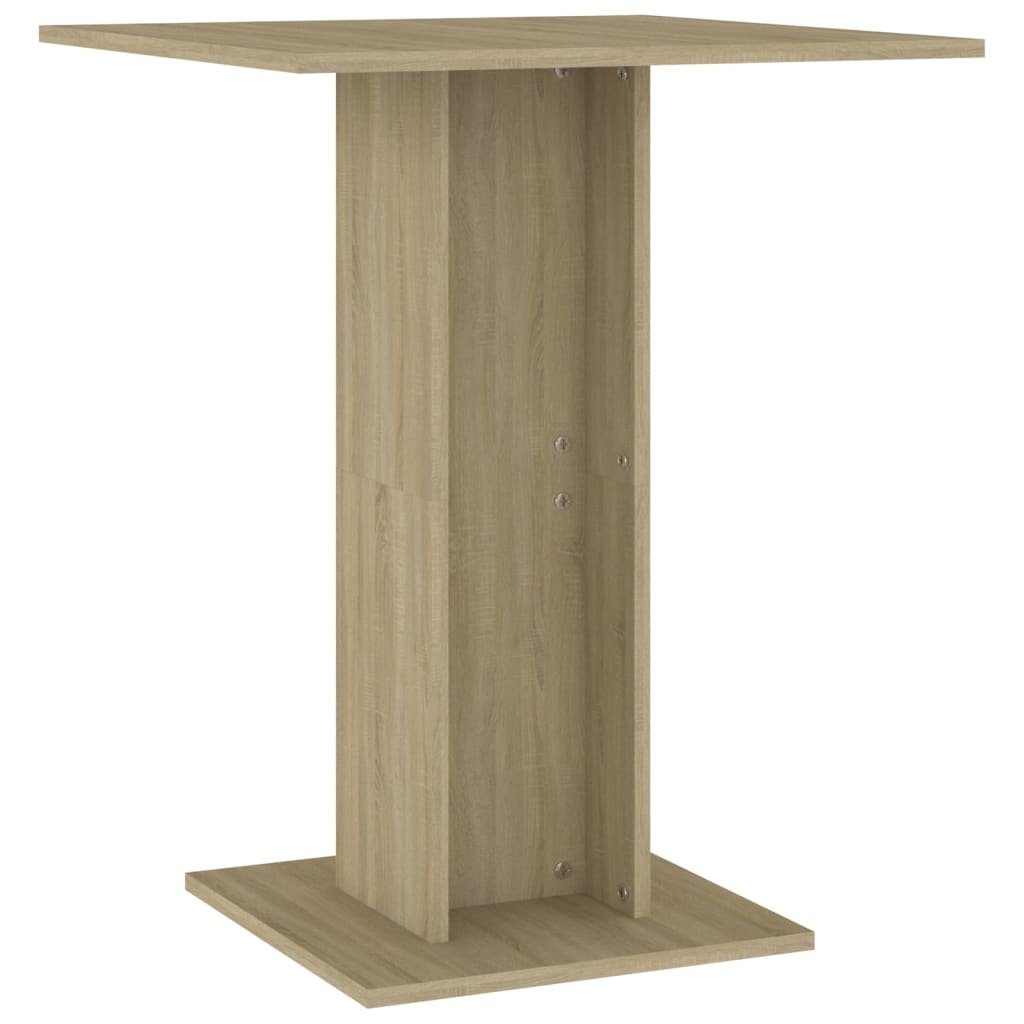 Bistro stolek dub sonoma 60 x 60 x 75 cm kompozitní dřevo