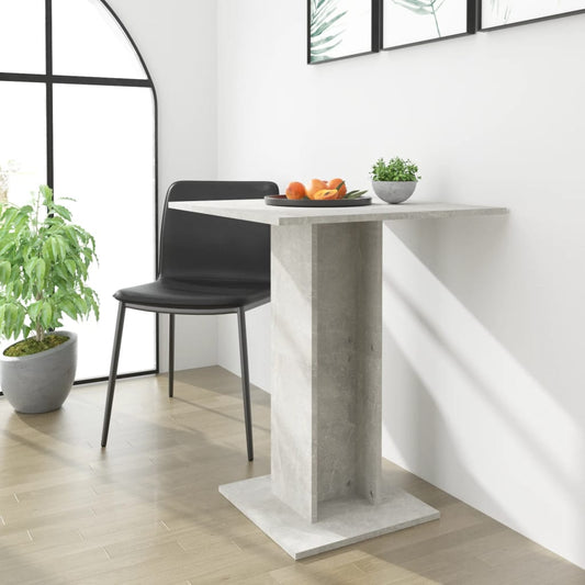 Bistro stolek betonově šedý 60 x 60 x 75 cm kompozitní dřevo