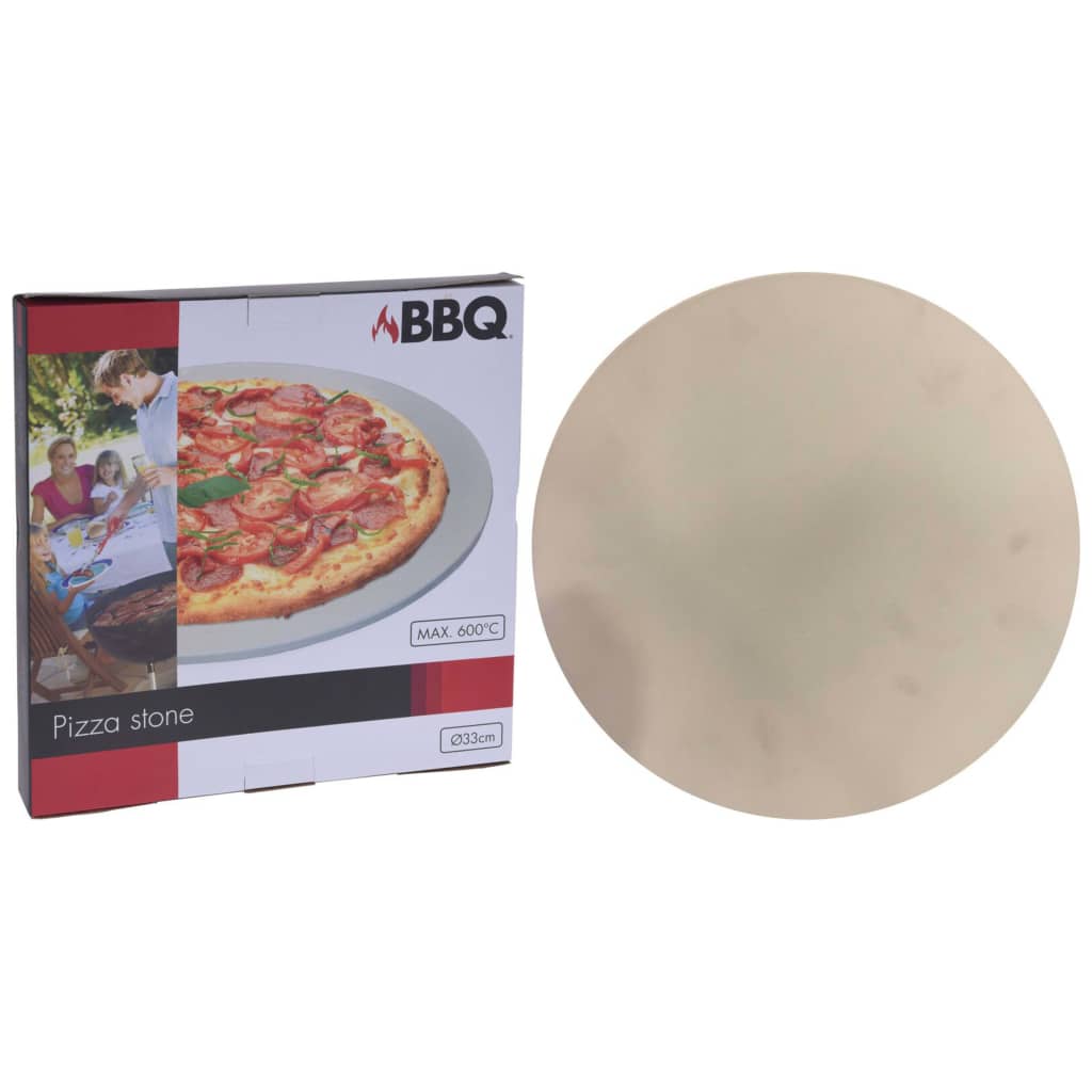 ProGarden Pizza kámen na zahradní gril 33 cm krémový