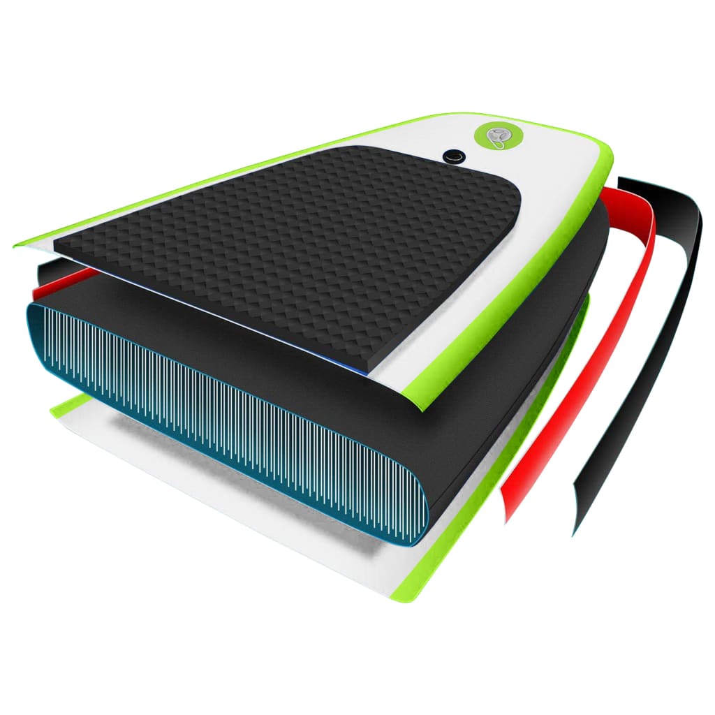 Nafukovací SUP paddleboard s příslušenstvím zeleno-bílý