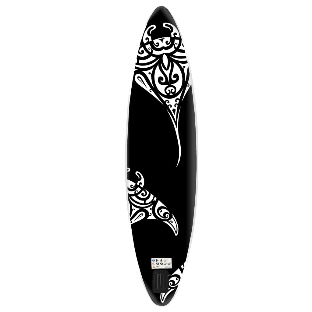 Nafukovací SUP paddleboard s příslušenstvím 305x76x15 cm černý