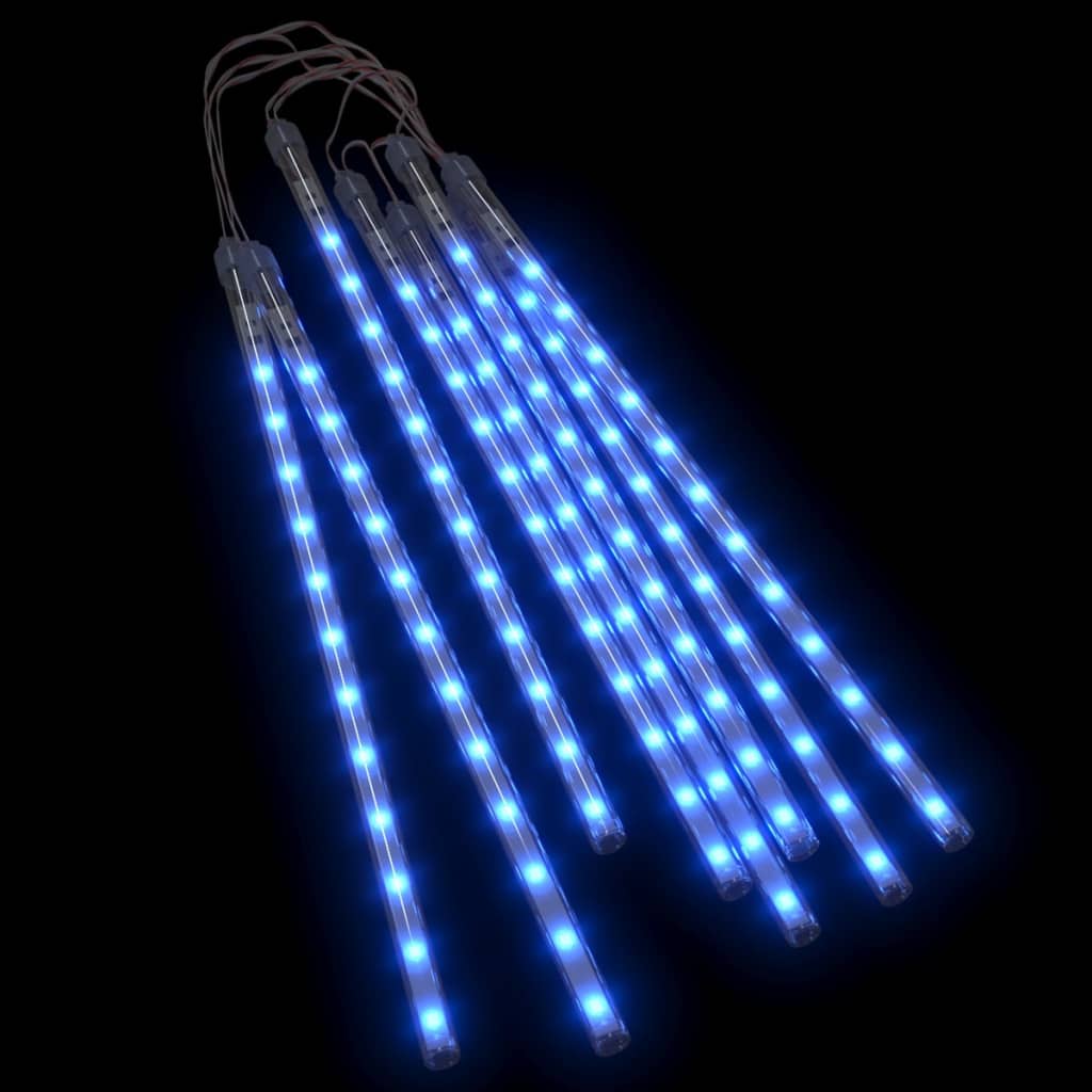 Padající světla 8 ks 30 cm modrá 192 LED dovnitř i ven
