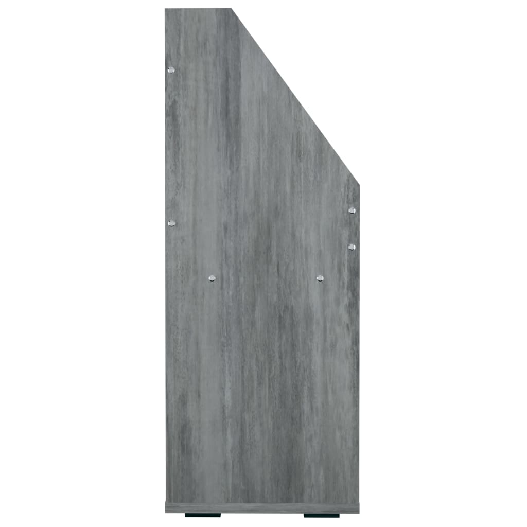 Dětský regál na časopisy betonově šedý 71x30x78,5cm dřevotříska