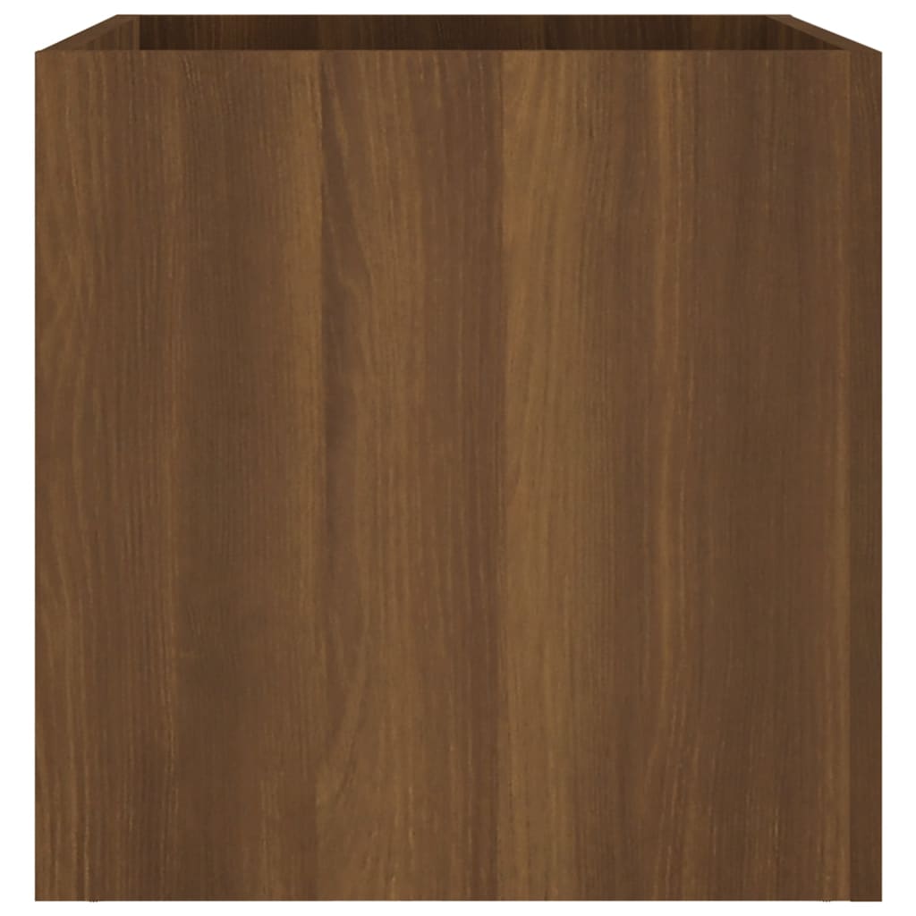 Truhlík hnědý dub 40 x 40 x 40 cm kompozitní dřevo