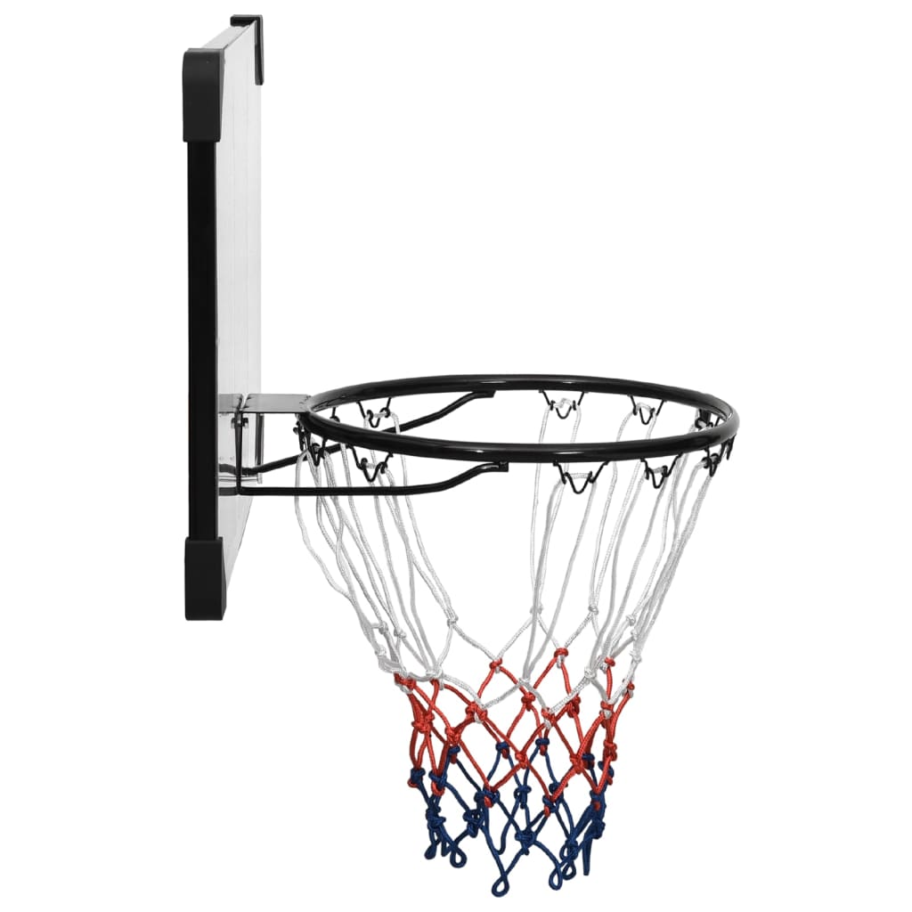Basketbalový koš s průhlednou deskou 71x45x2,5 cm polykarbonát
