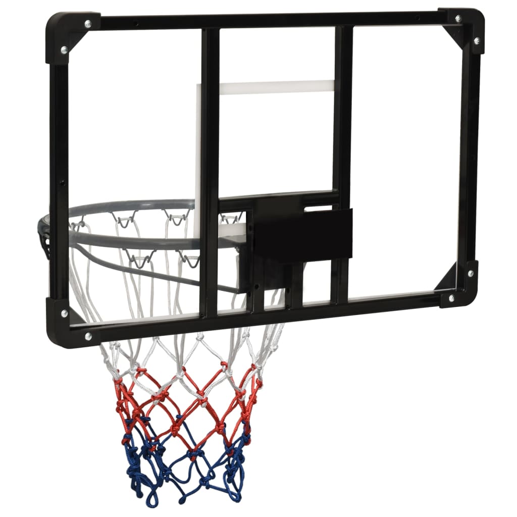 Basketbalový koš s průhlednou deskou 71x45x2,5 cm polykarbonát