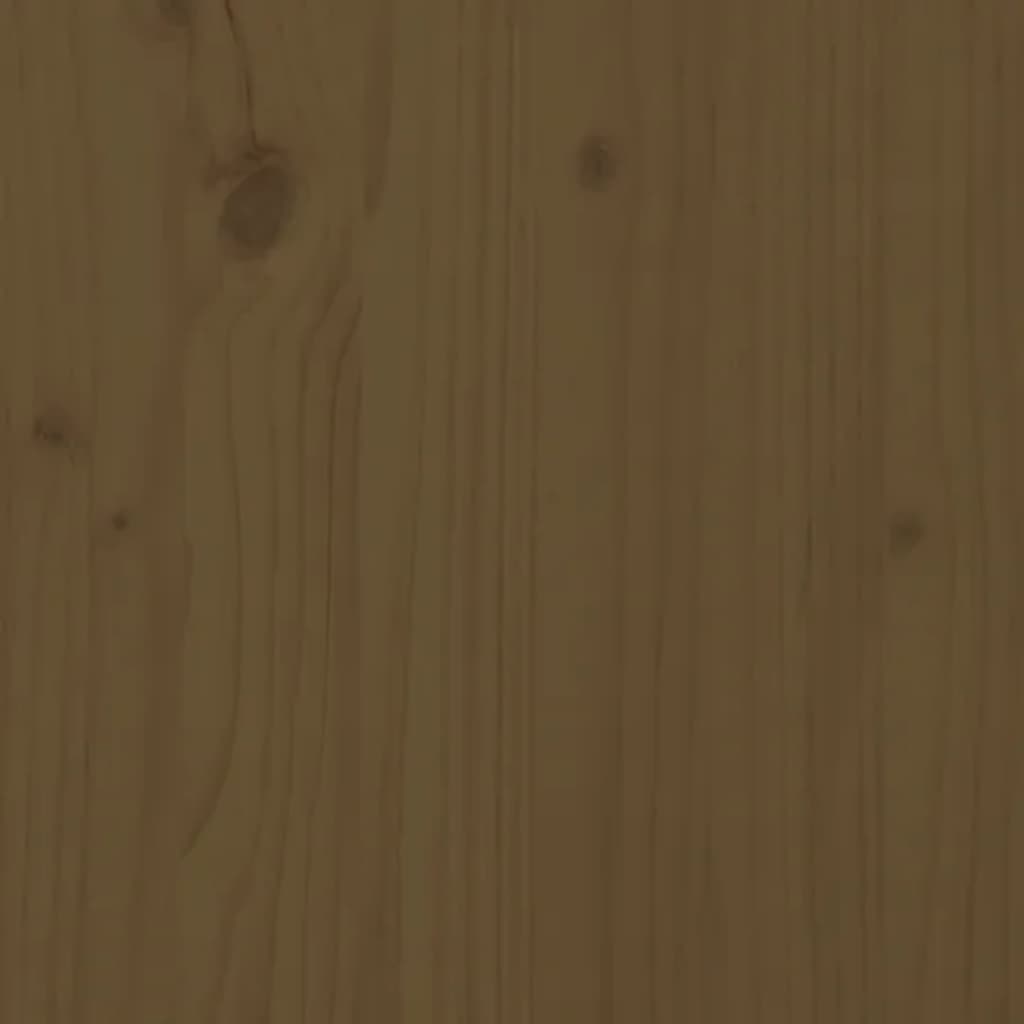 Konferenční stolek medově hnědý Ø 42,5 x 45 cm masivní borovice
