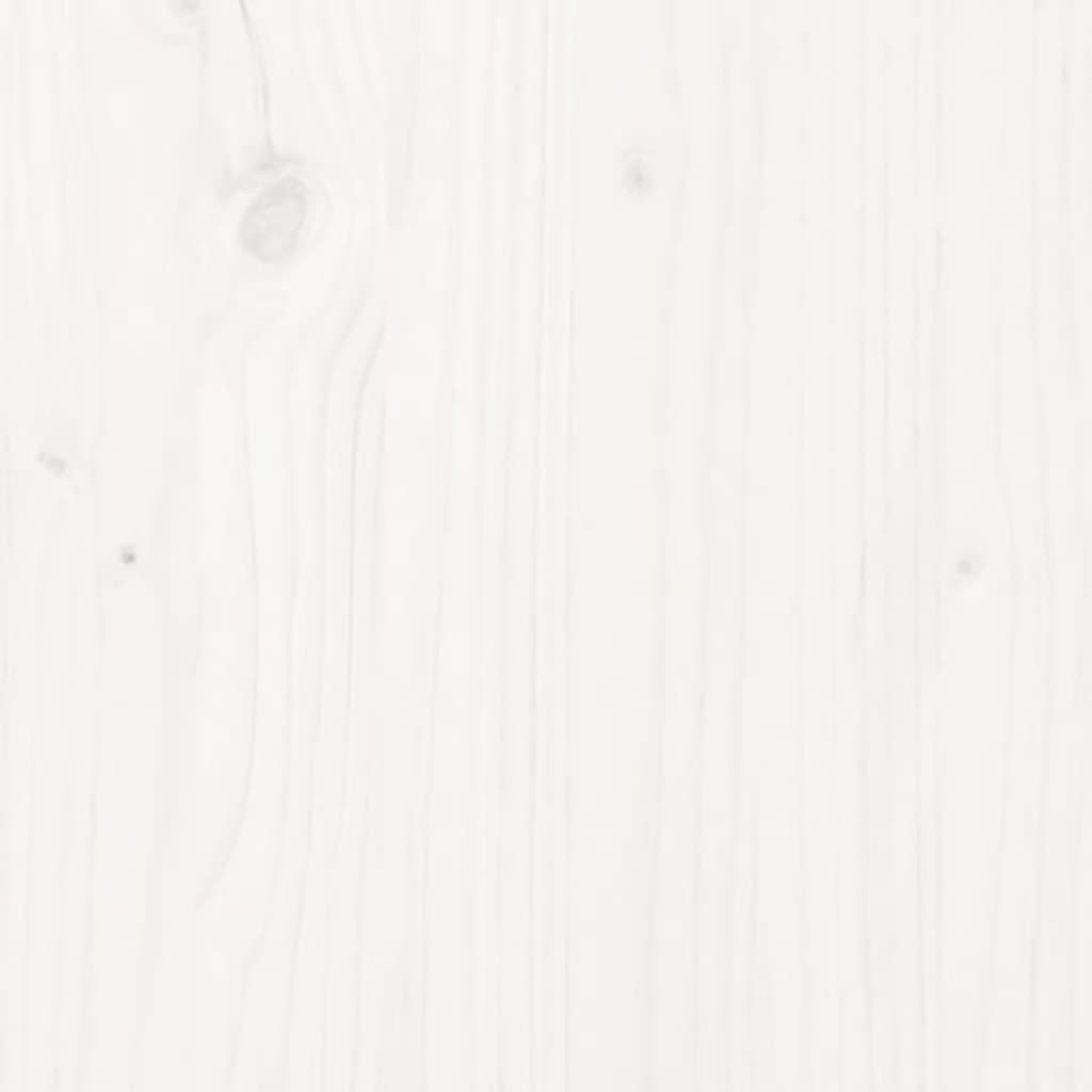 vidaXL Pelíšek pro psy bílý 105,5x83,5x100 cm masivní borovice
