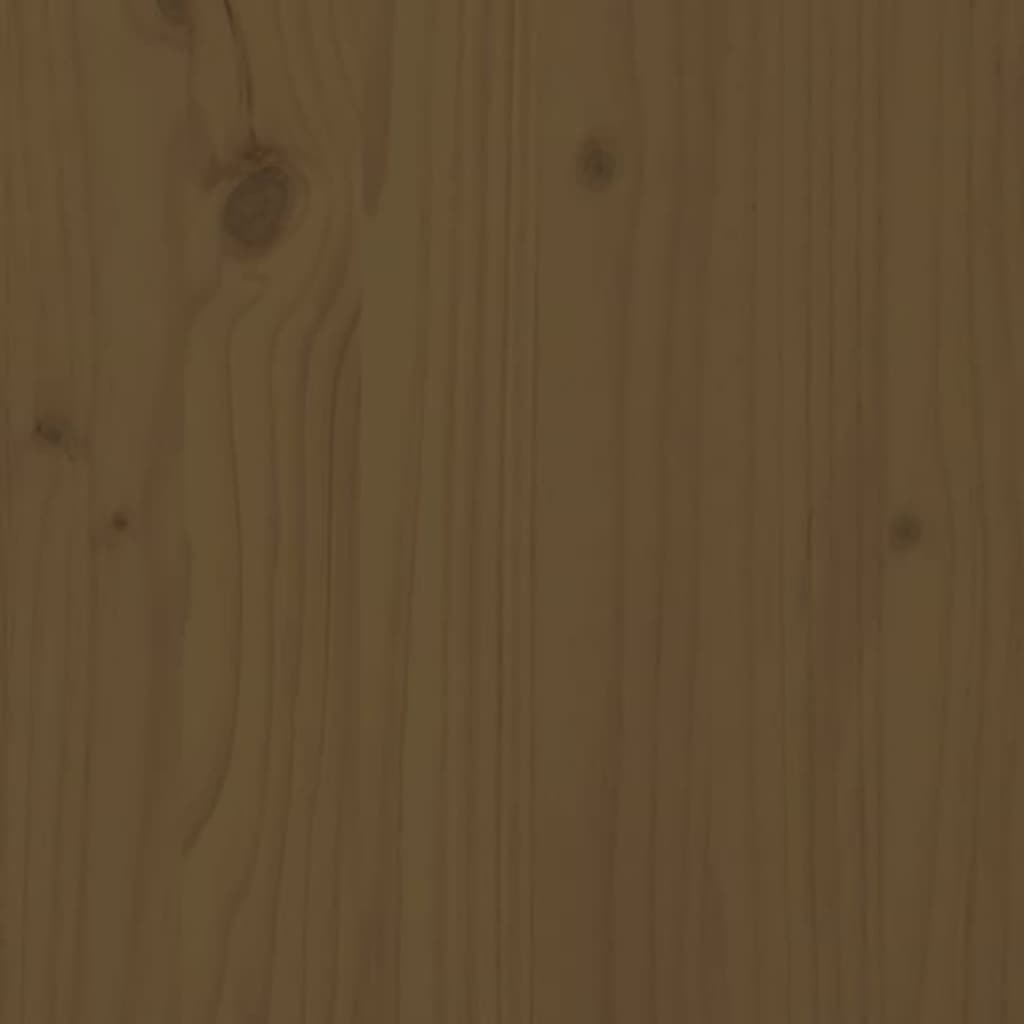 Patrová postel medově hnědá 90 x 200 cm masivní borové dřevo