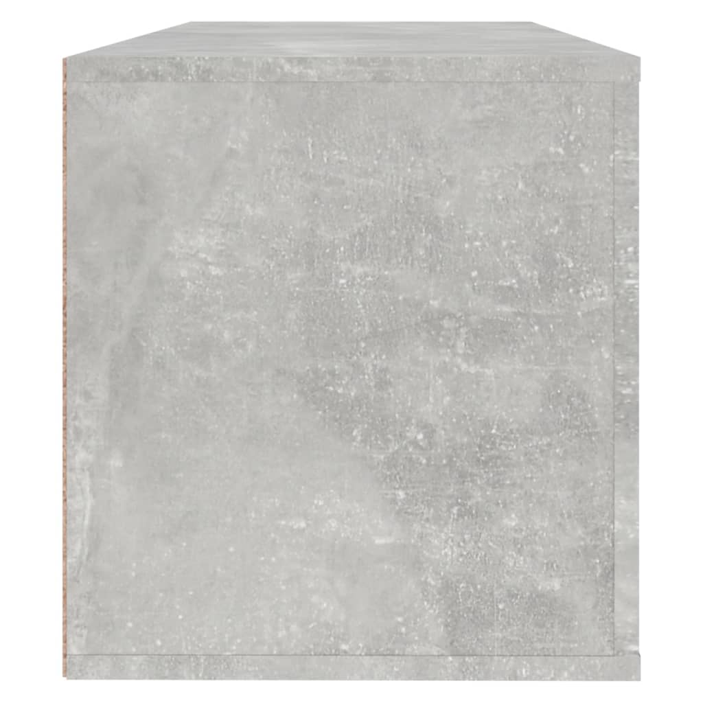 Nástěnný botník betonově šedý 100x35x45 cm kompozitní dřevo